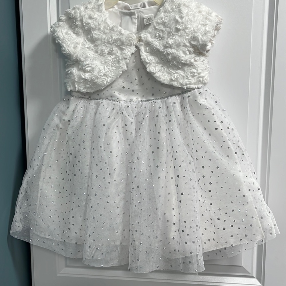 George 3T dress and cardigan